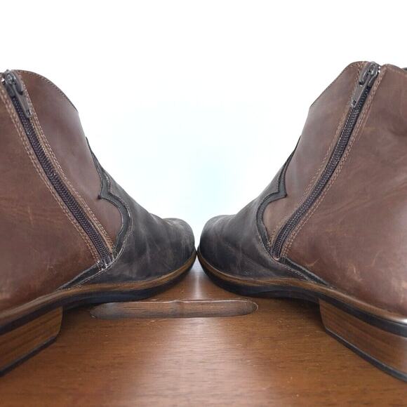 NAOT Sirocco Rustic Coastal Cowgirl Brown Leather Country Concert Boots 9.5 - Picture 2 of 4